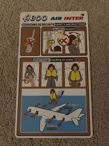 AIR INTER A 300 Safety Card