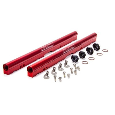Fast Electronics 146027-KIT, Kit Red Aluminum Lsxr Billet Fuel Rail Kit - Ls3/Ls