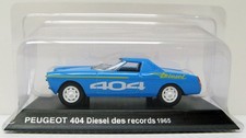 1965 Peugeot 404 Diesel Land Speed Record Car 1/43 Norev Hachette MOC