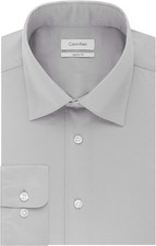 Men's Calvin Klein Dress Regular Fit Shirt, Ash Light Grey