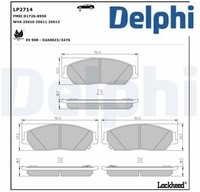 Delphi LP2714 Bremsbelagsatz FüR Scheibenbremse Bremsbelagsatz FüR Toyota