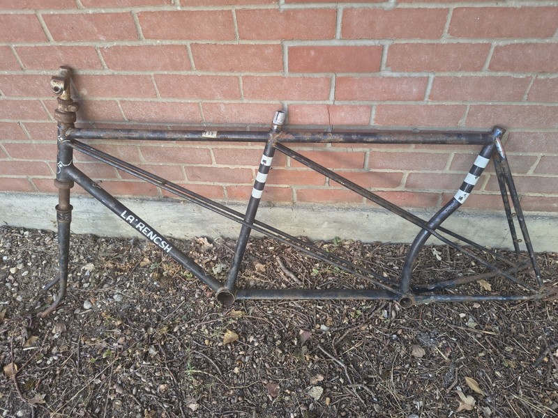 Harry Rensch Paris Handbuilt Rare 1940s Reynolds 531 Tandem Bike Frame Forks