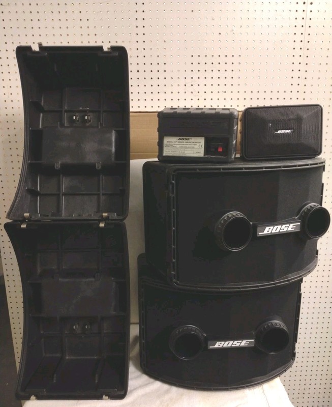 Pair Bose 802 Series 2 Speakers W/ Covers & Bose 101 Series 2 Music Monitors 