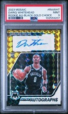 2023 MOSAIC ROOKIE AUTO MOSAIC #RAWHT DARIQ WHITEHEAD BLACK GOLD PSA 9 4/8