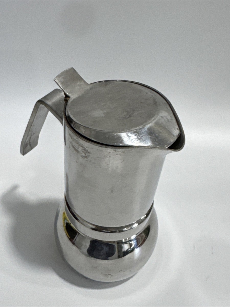 VTG Stella Italy No. 2 Stainless Steel Moka Pot Stovetop Espresso