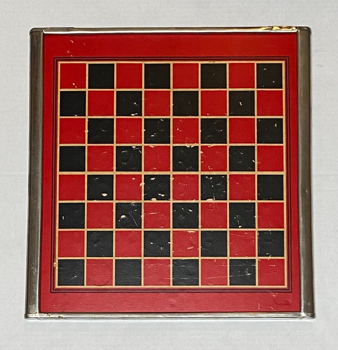 Vintage San Loo Chinese Checkers Checker Board Metal Frame W