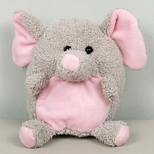 Hugfun Elephant 8" Plush Stuffed Animal Toy Gray and Pink