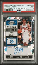 2023 Contenders Optic Tyrese Maxey Veteran Ticket Auto Cracked Ice /23 PSA 9