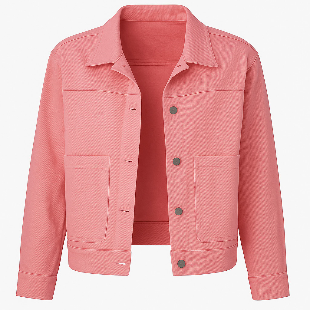 Women&rsquo;s Oversized Denim Jacket Long Sleeve Button Front Pa