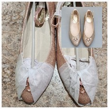 Joyfolie Girl's Penny Flat's in Blush Size 3 NWOB Dance Wedding Holiday Church