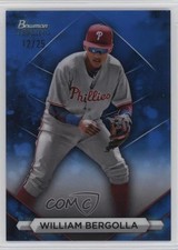 2023 Bowman Sterling Prospects Blue Refractor 12/25 William Bergolla #BSP-61 ms9