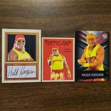 3 Hulk Hogan WWE WRESTLING Cracker Jack & Rare Limited Edition Promo Cards