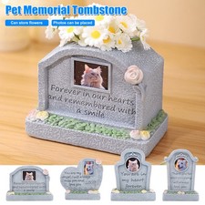 Pet Memorial Monument Cat Memorial Headstone Loss of Pet Gift Resin Pet Small