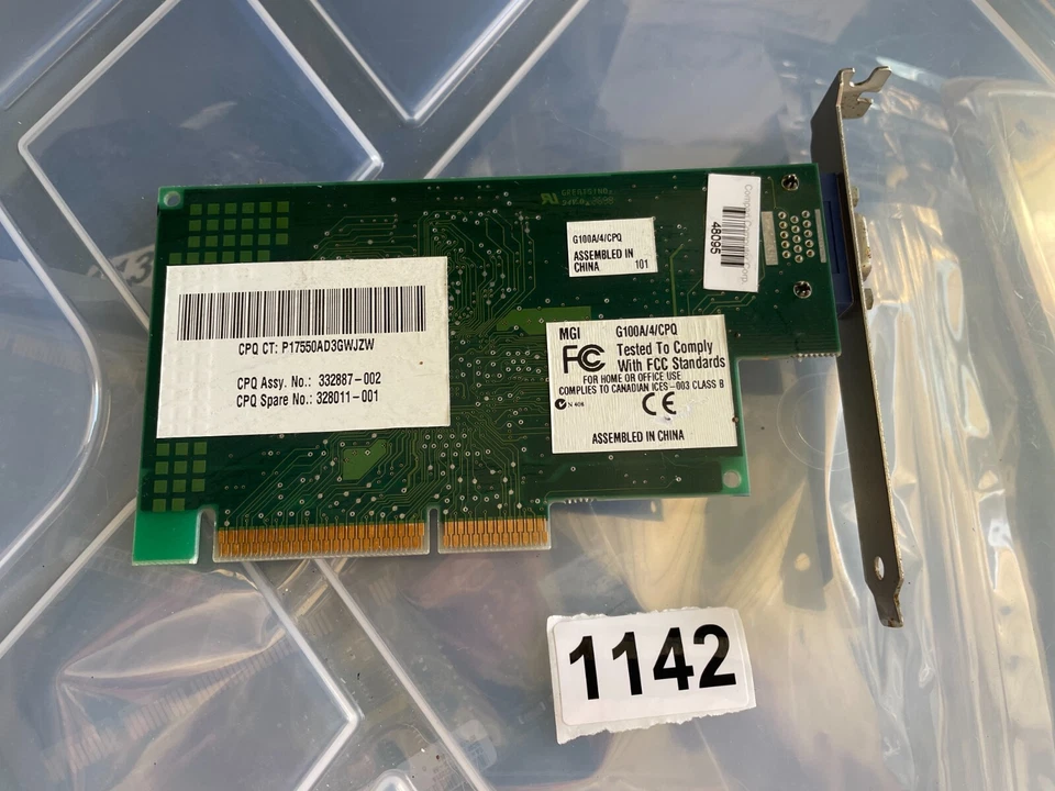 Vintage Matrox MGA G100A-E  4MB SGRAM AGP video graphics card - Image 3 of 3