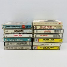 Country Music Cassette Lot Of 13 Various Artists Vintage Garth Kenny Dolly