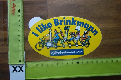 Alter Aufkleber BRINKMANN Dortmund Bochum Hamburg Kiel Hannover Bremen (XXC)