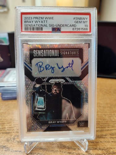 2023 Prizm WWE Undercard Bray Wyatt Auto SNBWY Sensational Signatures G2U