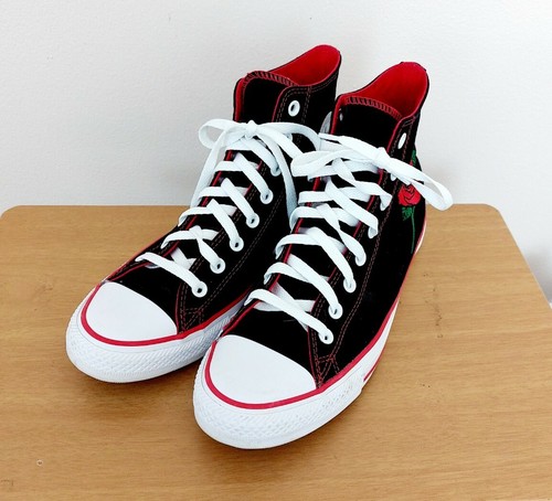Rose Embroidery Fashion Sneaker Size 