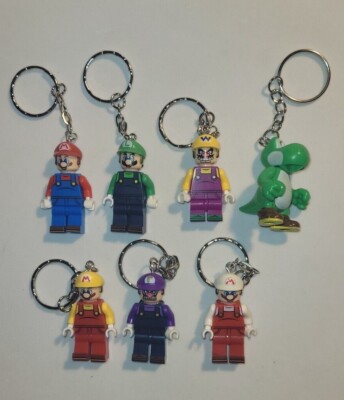 Minifigur Schlüsselanhänger ''Super Mario Figuren'' - Auswahl - [SMB-00]