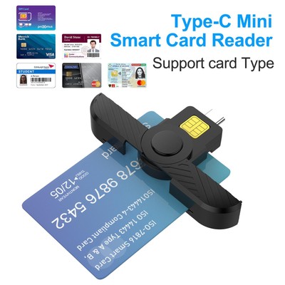 Faltbarer DOD Common Access CAC Smart Card SIM-Karte / IC Bank Chip Kartenleser