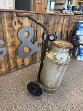 Reclaimed Vintage Cast Iron Milk Churn And Trolley