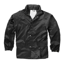 Waterproof Jacket Raincoat Hiking Camping Outdoor Hunting Light Rain Cover Black