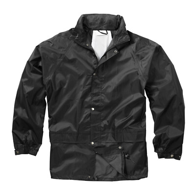 Wasserdichte Jacke Regenmantel Wandern Camping Outdoor Jagd leichter Regenschutz schwarz