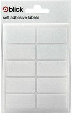 White Small Sticky Labels 19 x 38mm Price Stickers Tags Blank Self Adhesive