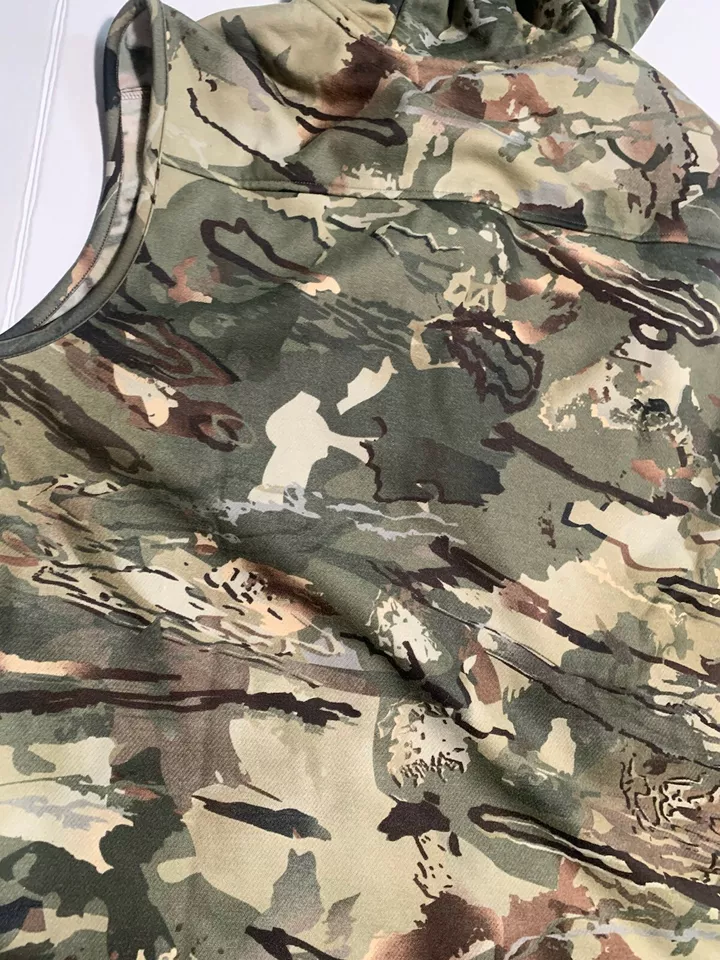 Under Armour Men's Rut Fleece Vest Hoodie Forest Camo 1356288-988 S NWT - Image 4 of 4