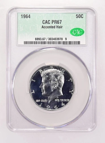 1964 CACG PR67 Accented Hair Kennedy Half - Great Kennedy Variety!!!