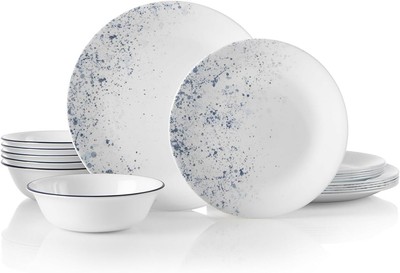 18-Piece Service for 6 Dinnerware Set, Triple Layer Glasnd Chip Resistant