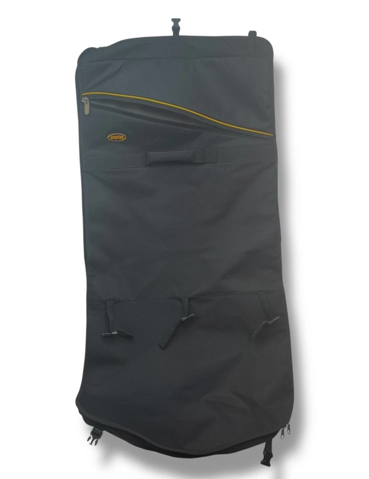 Bolsa de mano SKYROLL negra varios compartimentos de almacenamiento. Foto 4 de 4