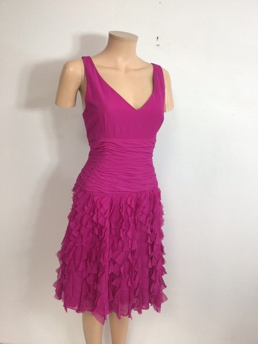 Teri Jon Silk Dress Womens 10 - Picture 3 of 9