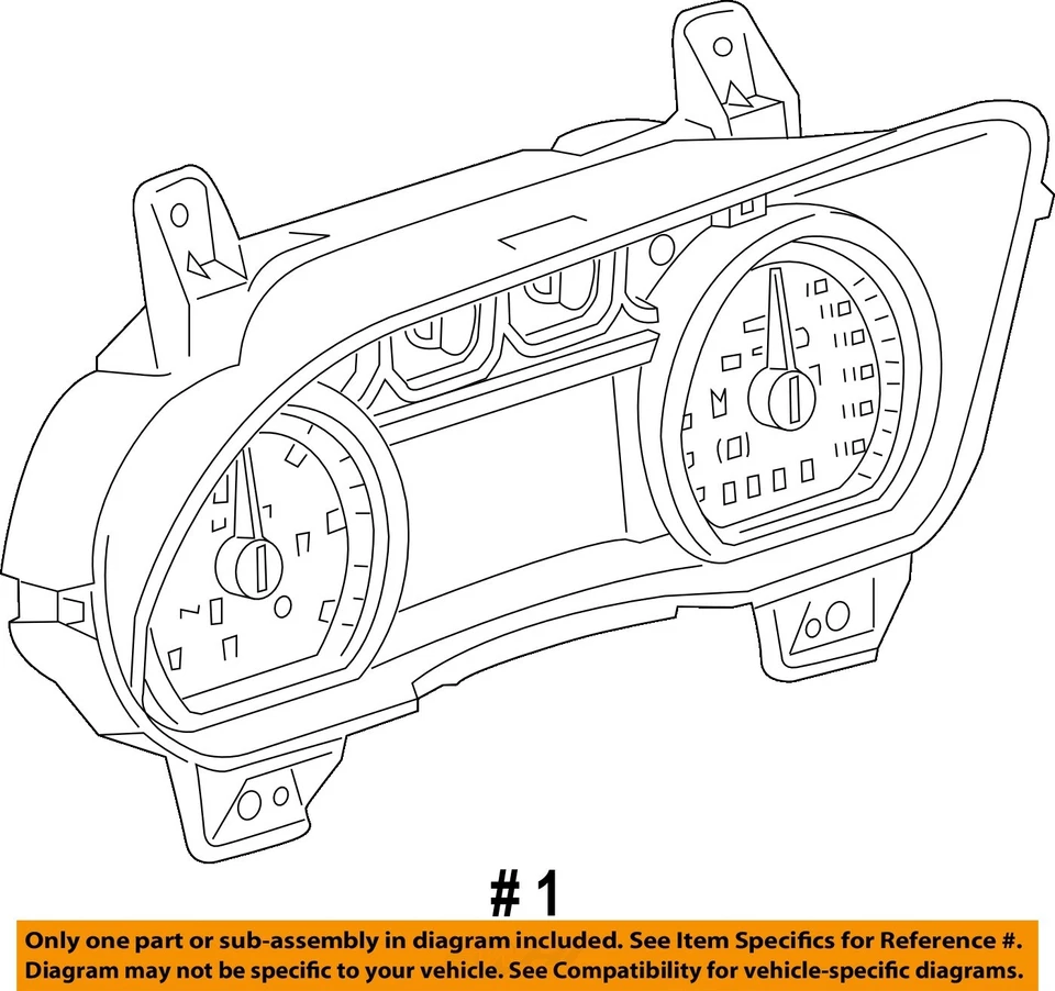 Medidor de velocímetro usado se adapta a: Chevrolet Suburban 1500 MPH 2015 identificación del mercado de Estados Unidos 23259 Foto 4 de 4
