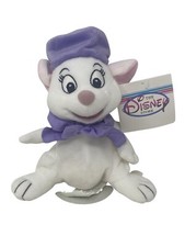 Vintage Disney Store Mini Bean Bag Plush beanie BIANCA RESCUERS MOUSE
