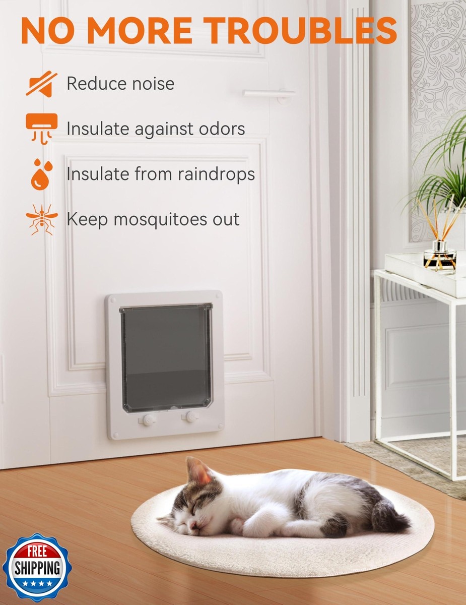 LIBBEPET Cat Door Interior Door, Indoor Cat Doors, X-Large Pet