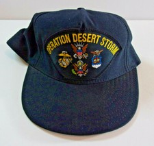 Used Vintage Operation Desert Storm Snapback Hat Made In USA