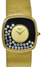 Chopard Happy Diamond 18k Yellow Gold Black O...