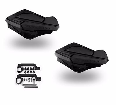 Powermadd Sentinel Handguard Guards Kit Mount Black Yamaha Raptor 350 660 700
