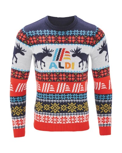 Aldi Mania 2021 Christmas Xmas Jumper Red or Navy S M L XL | Women Men  Unisex | eBay
