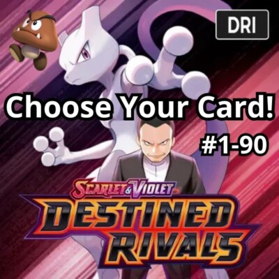 Pokemon TCG Destined Rivals 1-90 Choose Your Card! - Pack Fresh - BULK  SAVINGS!