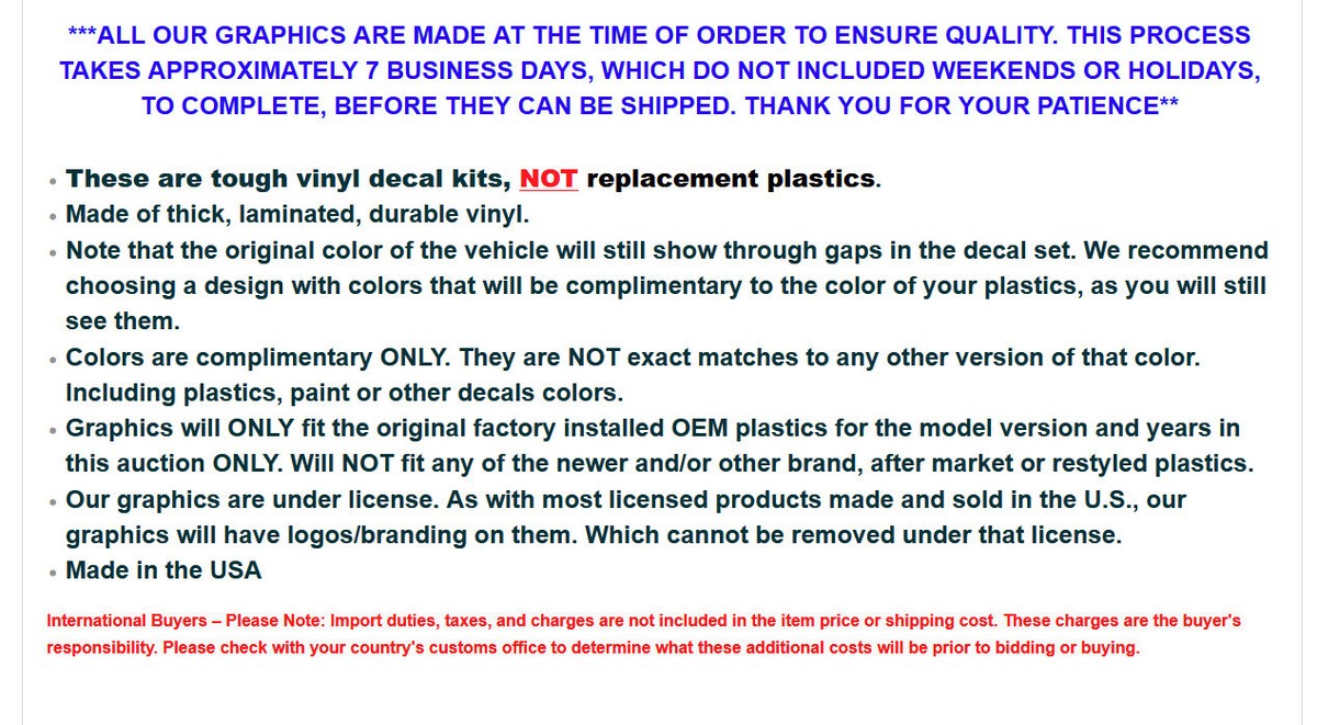 Graphics MX Decals STICKERS For Kawasaki KLX400 2000-2016 TBMBR U