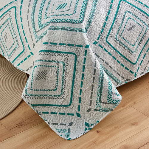 Juego de colchas acolchadas en relieve con 2 fundas de almohada - Imagen 29 de 32