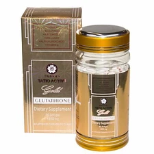 Tatiomax Tatio Active Gold Glutathione Whitening Gel Capsules, 60 Softgels