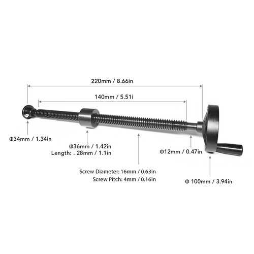 Self Locking Workbench Vise Screw With High Bearing Capacity - Picture 18 of 23