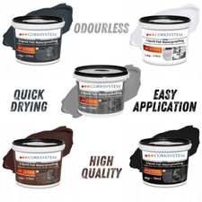 Liquid Roofing - Black, White, Anthracite, Grey, Brown - 1.5kg & 4kg Buckets