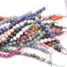 Wholesale Natural Gemstone FACETED Round Spacer Loose Bead 4MM 6MM 8MM 10MM 12MM