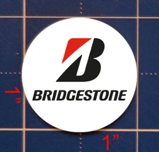BRIDGESTONE GOLF BALL MARKER-- 1" DOMED STEEL.