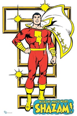 1988 Super Powers SHAZAM Model Art : Captain Marvel | eBay