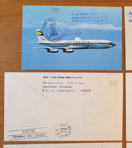 - 1960 to 1965 GERMANY - 20 x First Flight / Flown Covers LUFTHANSA Job Lot B - Picture 13 of 24